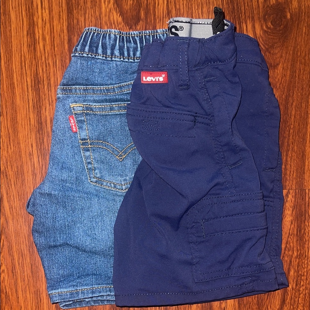 Levi's Boys Navy and Denim Mix Shorts